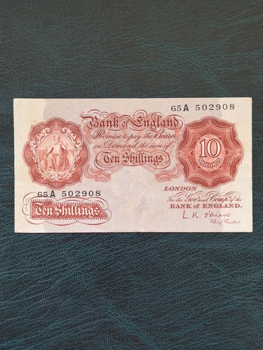 Ten shilling note - bank, of