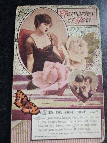 Ww1 bamforth song postcard - song, 1