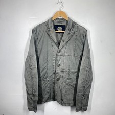 Pretty Green Blazer Jacket Mens M Grey Chore Utility Unstructured Oasis