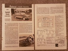 Vauxhall Cresta Original 1960 Road Test