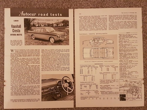 Vauxhall cresta original - original, 1960
