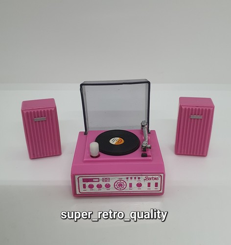 Barbie wind record player - barbie, up