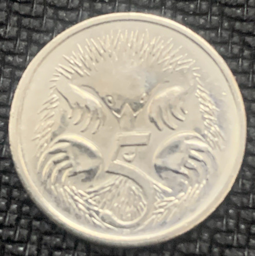 Rare coin hedgehog - 5p,