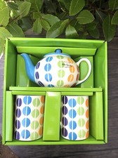 Whittard  of Chelsea Mug Tea For Twoo   Coffee Bean Rainbow Pattern In Box