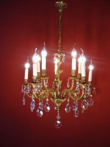 Antique chandelier crystal - antique,
