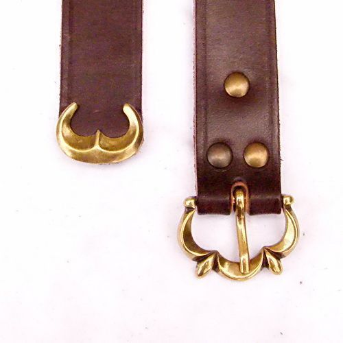 High medieval belt with - 3,