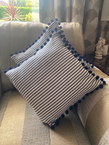 French ticking blue cream - french,