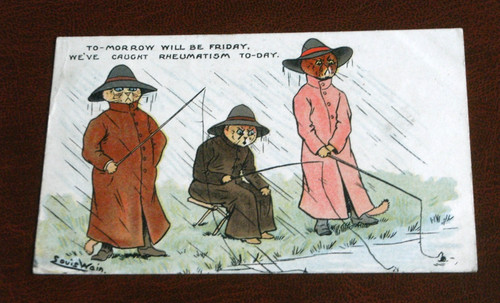 Original louis wain signed - original,