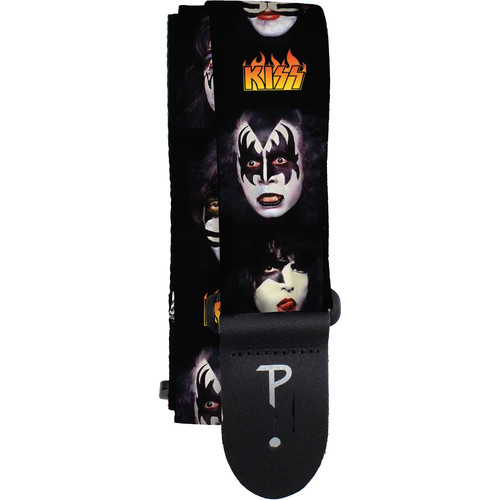 Kiss guitar strap faces - kiss,  guitar