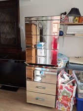 Mirrored 3 Drawer Bedside Cabinet x 2