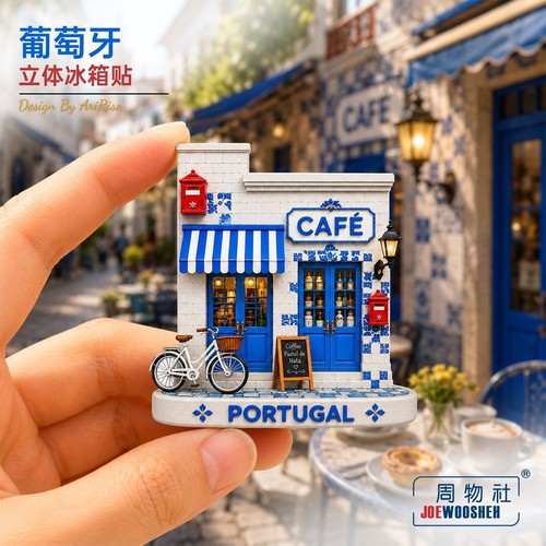 Portugal fridge magnets - 3d,