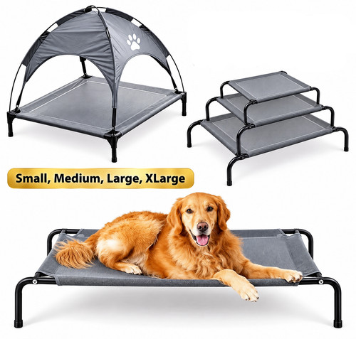 Raised dog bed elevated - raised, pet