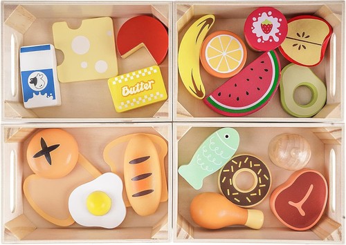 Food groups wooden play - food,