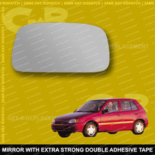 For Toyota starlet glanza wing mirror glass 96-99 Right Driver side Spherical