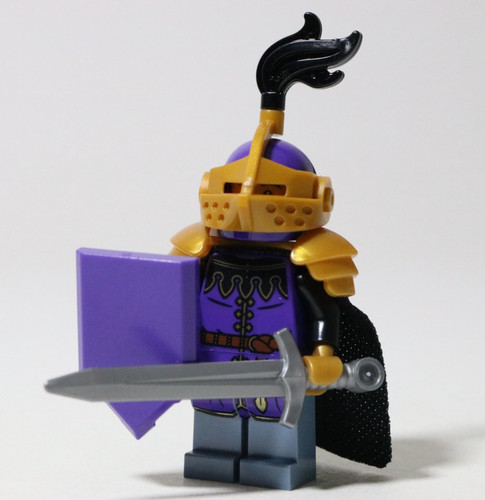 Lego medieval purple knight - lego,