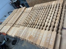 Lot of 3 Wood Stair Balusters