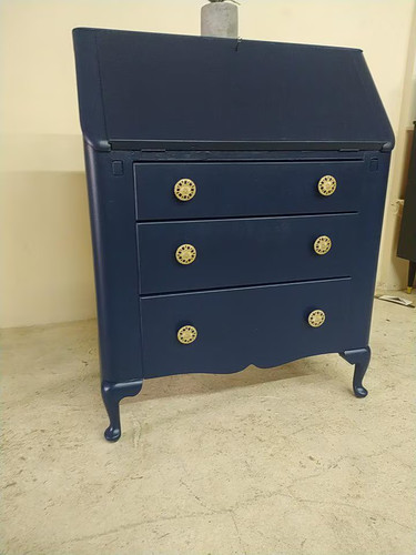 Vintage bureau writing desk - vintage,
