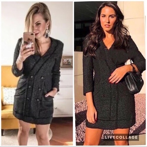 Zara tweed black mini - tweed,