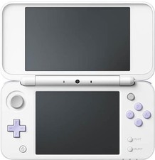 New Nintendo 2DS XL Video Game Console White & Lavender + Games BUNDLE