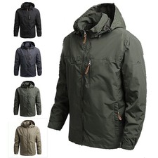Mens Harrington Jacket Windproof Military Tactical Jacket Camping Sports Outwear