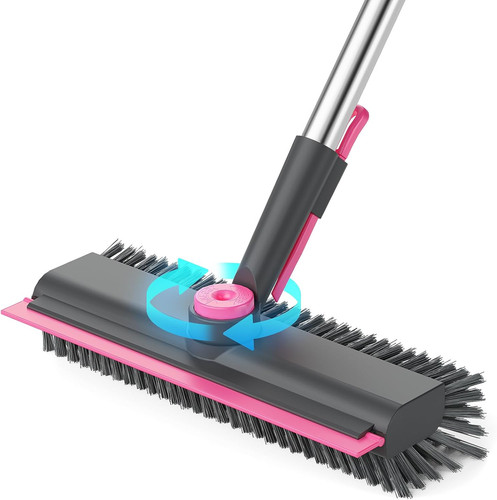 Floor scrub brush with long - brush,