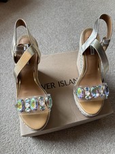 River Island Women’s Wedge Sandal Size 5 New