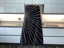 Ladies Black/white below knee