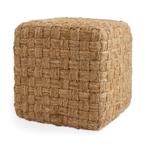 Seagrass cube ottoman - seagrass,