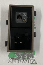 C-Line Double Electrical Socket & Surround - Caravan / Motorhome / Camper