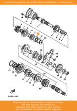 YAMAHA Bearing, 93306-20464