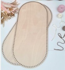 Wooden Crochet Moses Basket Base 75x34cm 6mm new and  unused