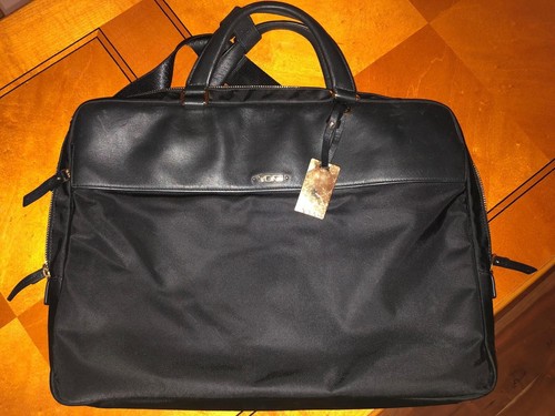 Tumi leather nylon briefcase - tumi, leather/nylon