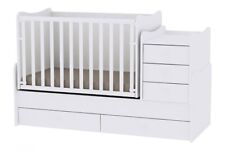 Luxury convertible 3in1 baby bed/cot with a swing Lorelli Maxi+ in fancy colours