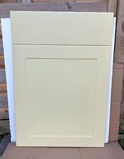 KITCHEN DOORS - SHAKER STYLE PASTEL YELLOW DOOR & DRAW 500mm wide  STOCK# SK215