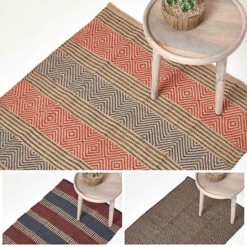 Geometric jute rug - jute,