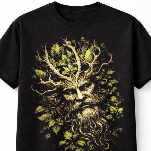 Green man forest spirit - forest,