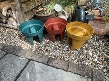 3 Colourful Garden Pots Scandi