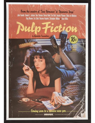 Pulp fiction 70x100 quentin - fiction,