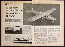 "Sleek New Planes from Across