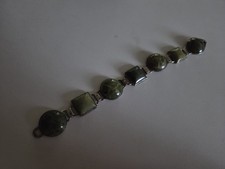 vintage irish silver connemara marble bracelet