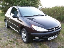 PEUGEOT 206 GLX 1.4 1999 REG BLACK EXY 3 DR BREAKING WHEEL WING BONNET ALLOY 