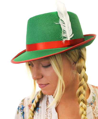 Women bavarian hat green - hat,