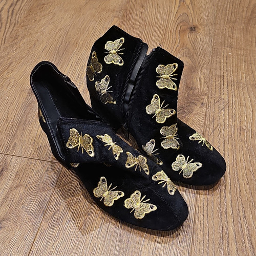 Primark women black velvet - black,