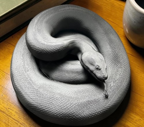 Life like snake sculpture - life,