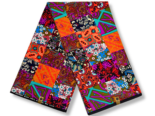 African print fabric - print,