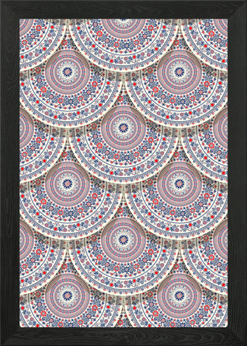 Hungarian pattern framed - hungarian, wall