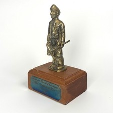 Welsh Coal Miner Brass Statue