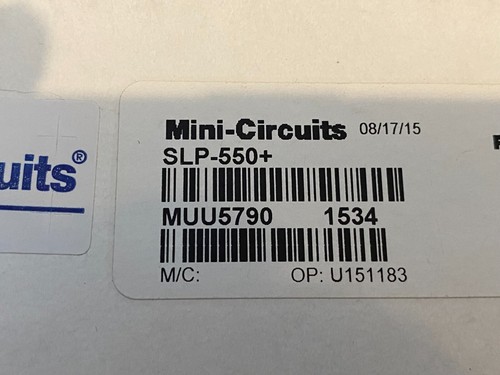 Mini circuits slp 550 lumped - slp-550+,