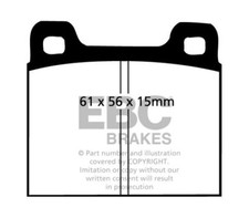 EBC Yellowstuff Rear Brake Pads for Opel Diplomat 4.6 (64 > 66)