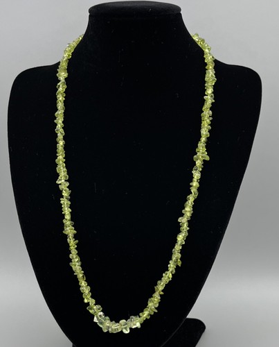Vintage peridot chip necklace - vintage,